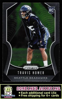 2019 Panini Prizm #340 Travis Homer Seattle Seahawks RC - Image 1 of 2