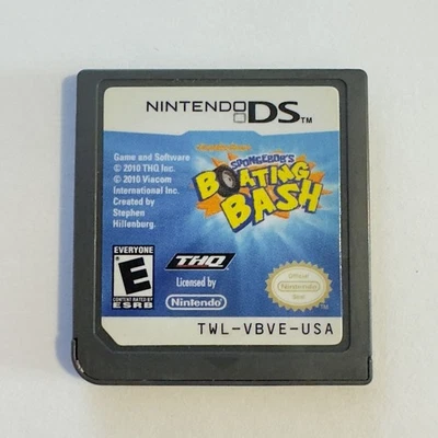 SpongeBob's Boating Bash Nintendo DS 3ds SpongeBob Squarepants Nintendo Handheld - Image 1 of 3