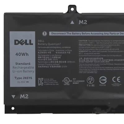 Новый подлинный аккумулятор OEM JK6Y6 40 Втч для Dell Inspiron 5400 серии 2-в-1 H5CKD - Изображение 1 из 4