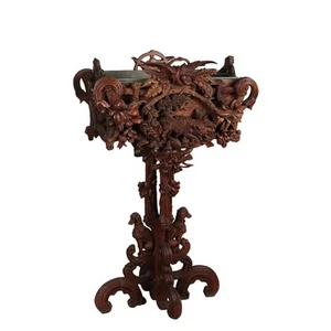 Antique 19th Cent. Neo-Baroque Walnut Decorations Switzerland Collectors - Picture 1 of 15