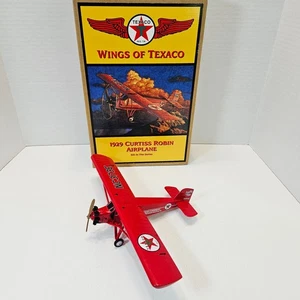 1929 Curtiss Robin Airplane 6th Wings of Texaco Metal Die Cast Bank Ertl 1998 - Picture 1 of 22