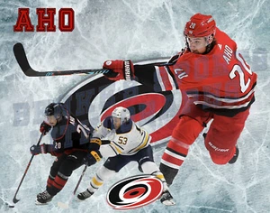 Carolina Hurricanes Lithographiedruck von Sebastian Aho 2022 11x14 - Bild 1 von 1
