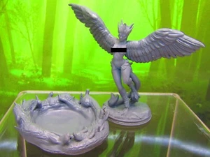 Arpia con Testa + Nest Monster Creature Mini Modellino Miniatura Stampato in 3D - Foto 1 di 7