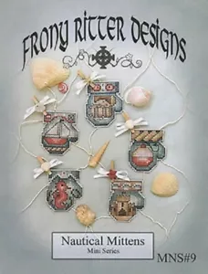 Mitones náuticos~Fronny Ritter Designs - Imagen 1 de 1