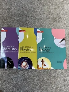 Collins AQA GCSE (9-1) Grade 8/9 Biology, Chemistry and Physics Booster Workbook - Picture 1 of 1