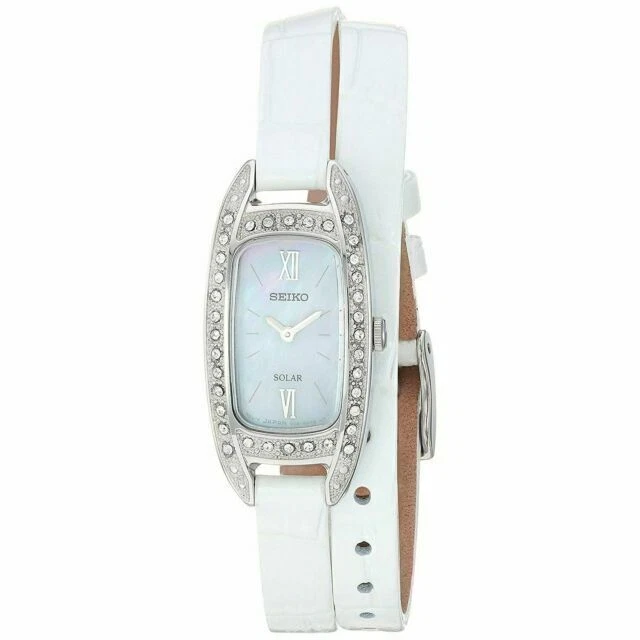 Seiko White Mother of Pearl Women's Watch - SUP391