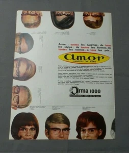 PUB PUBLICITE ANCIENNE ADVERT CLIPPING 180519 / LUNETTES ORMA 1000 AMOR LUNETTES - Imagen 1 de 1
