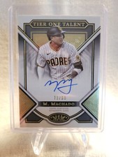 2023 Topps Tier One Talent MANNY MACHADO Blue Ink Auto 73/99 Padres