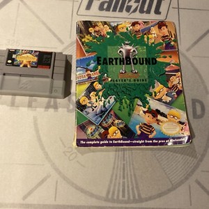 Pre-Owned Earthbound (SNES, 1995) Nintendo Game Cartridge With Book - Tested!