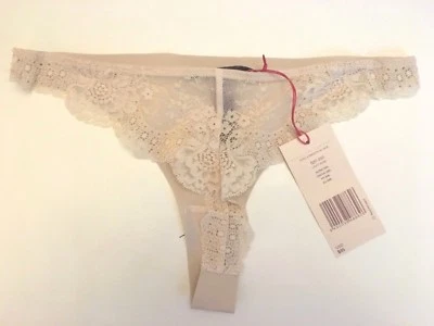 Stella McCartney ~ Rosa Claro ~ Bragas Tanga Suave y Encaje ~ Pequeñas, Medianas, Lg, XL Foto 1 de 4