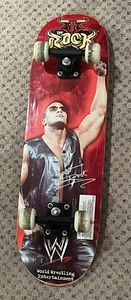 WWE 2002 THE ROCK SKATEBOARD DOUBLE KICK DECK 28x8 VINTAGE RARE ATTITUDE ERA - Picture 1 of 5