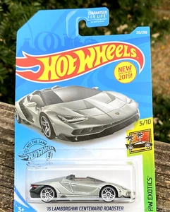 Hot Wheels 2020 Exotics '16 Lamborghini Centenario Roadster Gray - Picture 1 of 7