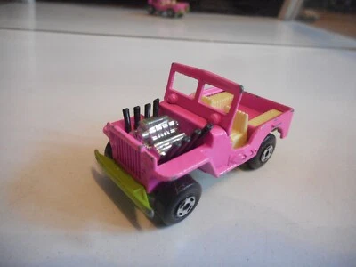 Matchbox Superfast Jeep Hot rod en rose - Photo 1/2