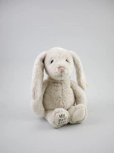 My First Steiff Hoppy Bunny Rabbit peluche morbido giocattolo bianco crema - Foto 1 di 9