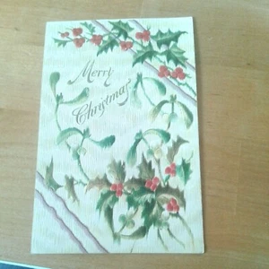 WEIHNACHTEN: "FROHE WEIHNACHTEN" - SCHÖNE VINTAGE KARTE - Bild 1 von 2