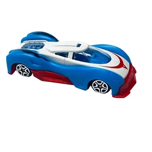 Greenbrier International Blue Red White Car 1/64 Plastic 9893 Speed Racer Style - Picture 1 of 22