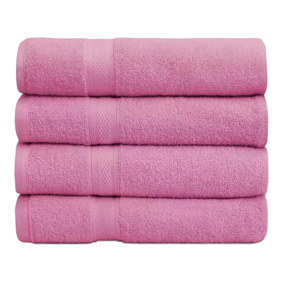 Bath Towels Luxury Combed Cotton Set 27x54 Inch Super Absorbent 500 GSM - Image 1 of 4