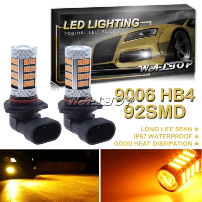 2x 92SMD 9006 LED Fog Light Bulb for RAM 2500 3500 2013-2015 RAM 1500 2013-2014 - Image 1 of 4