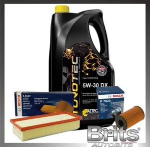 FOR AUDI Q5 2.0 TDI MK1 8R (2012-2015) BOSCH SERVICE KIT OIL AIR FILTER + 5L OIL - Picture 1 of 6