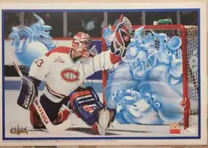 Patrick Roy JSA Autograph Rare 12x17 1996 McDonalds Placemat Canadians - Picture 1 of 2