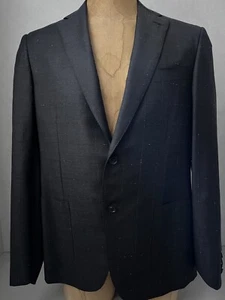 Isaia Giacca Cappotto Sportivo Nero Uomo 42 52 Nuova Base S 140's intramontabile a pois - Foto 1 di 11