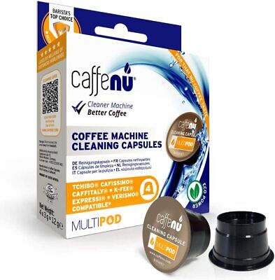Caffe Nu Coffee Machine Cleaning Capsules 4 X Pods Tchibo Cafissimo Caffenu • 4.95£