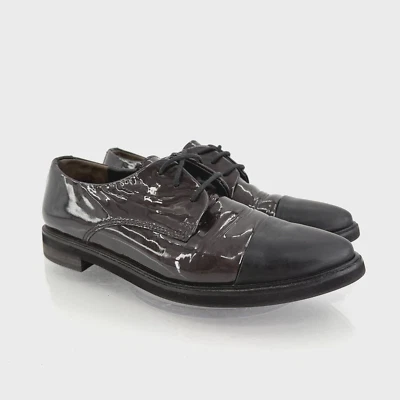 Paul Green Emmy Oxfords US 6 UK 3.5 Black Patent Leather Cap Toe Lace Up Shoes - Image 1 of 4