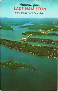 Postcard:  Lake Hamilton --- Hot Springs National Park -- Arkansas -- USA - Picture 1 of 2