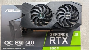 ASUS GeForce RTX 3060Ti 8GB DUAL Graphics Card (Needs new fans) - Imagen 1 de 5