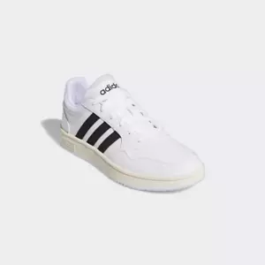 Adidas Hoops 3.0 GY5434 Sneakers uomo bianco pelle nera scarpe sportive n. 7275 - Foto 1 di 30