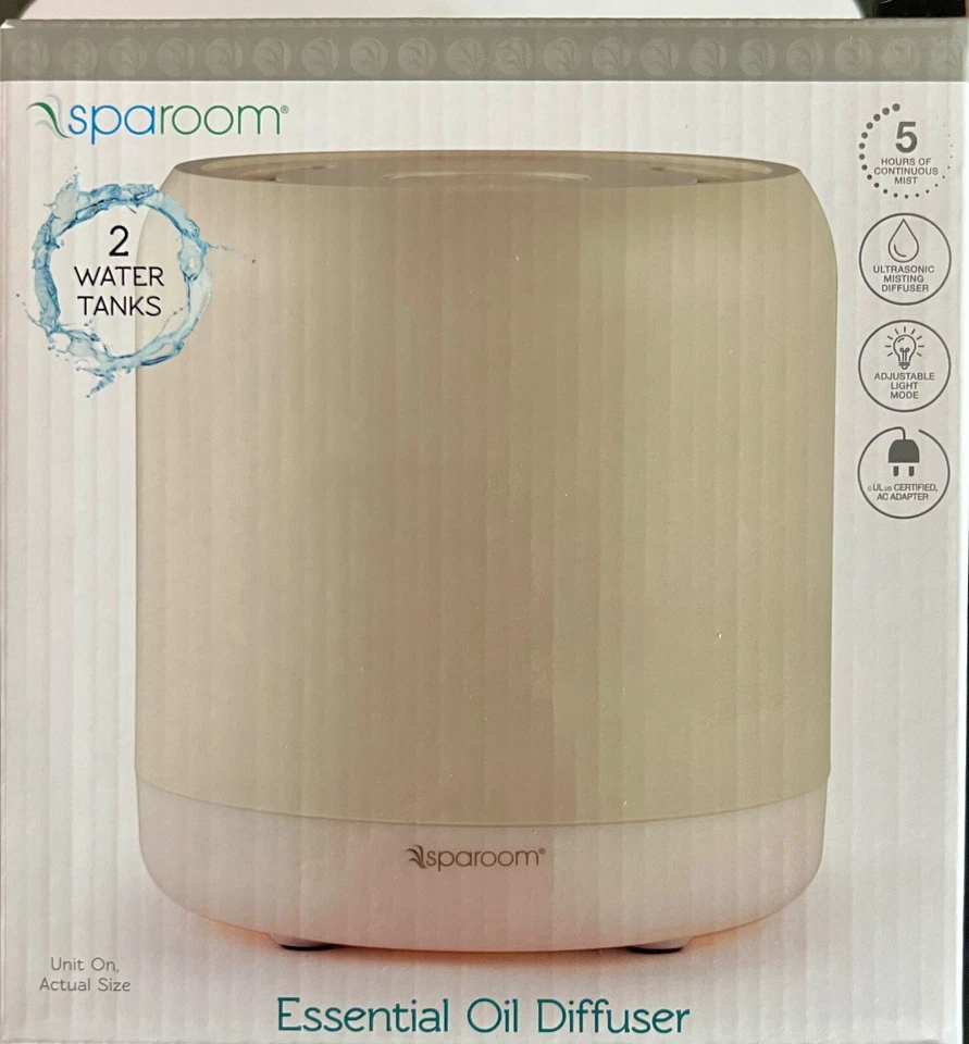 Difusor de aceites esenciales Sparoom Duomist - 2 tanques de agua - marrón #S04629 Foto 1 de 4