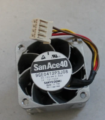 SanyoDenki SanAce40 9GE0412P3J08 40mm x 40mm x 30mm DC 12V 0.65A Fan Lüfter 4pin - Bild 1 von 4
