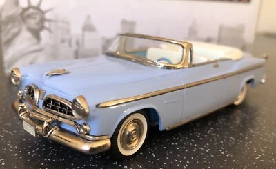 Brooklin Models 1:43 BRK183 1955 Chrysler Windsor Convertible Coupe Blue - MIB - Image 1 of 4