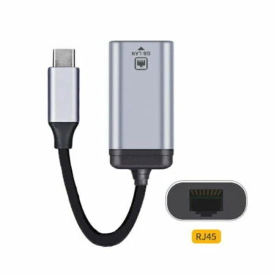 USB3.1 USB-C Type-C  to 1000Mbps Gigabit Ethernet Network LAN Cable Adapter - Image 1 of 4
