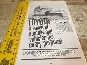 1966 TOYOTA LITE STOUT Australian Sales Advert - Picture 1 of 1