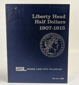 New Liberty Head Half Dollar Book 1900 - 1907 Shore Line 24 Hole 50 Cent Coins - Picture 1 of 2