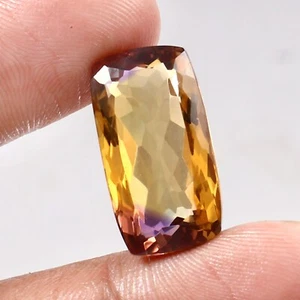 AAA 21,10 quilates 100 % natural bicolor ametrino Bolivia corte cojín piedras preciosas sueltas - Imagen 1 de 6