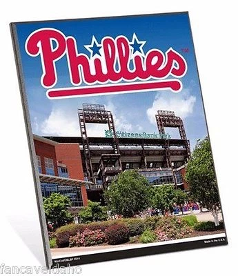 Philadelphia Phillies 8" x 10" Wood Easel Sign - Image 1 of 2