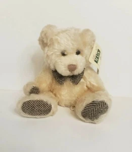 First & Main 6 Zoll Teddybär Plüsch "seltener Bär" mit Tweed - Bild 1 von 10