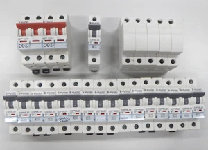 Job lot 2 x Elucian 100A 2P Main Switch Isolator 1 x 20A SP MCB 16 x 32A SP MCB - Picture 1 of 21
