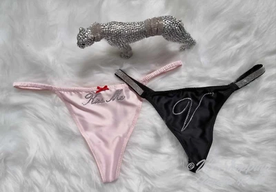 Victoria's Secret*V-String*Strass**Satin**Sonderedition**limitiert**Gr. XS, L, M - Bild 1 von 4