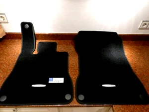 Alfombrillas originales Mercedes Clase SL R 231 W 231 alfombrillas terciopelo desde 2012 negras - Imagen 1 de 3