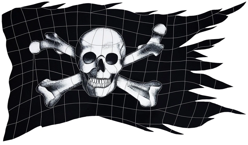 Mosaic Jolly Roger Flag for Swimming Pool or Wall - Frostproof - Free Shipping - Image 1 of 1