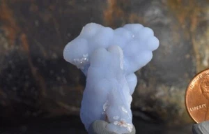 Blue Chalcedony ,Blue Agate,Blue botryoidal Chalcedony , Rumipata , Peru - Picture 1 of 9
