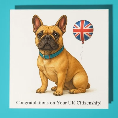 Congratulations on Your UK Citizenship Card Personalised Dog Card & Envelope - Image 1 of 4
