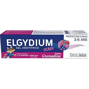 Elgydium Kinder Zahnpasta Gel Karies Schutz 3/6 Jahre 50ml - Grenadine - Bild 1 von 2