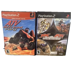 PS2 MX vs. ATV Unleashed And ATV Off-road Fury(Sony PlayStation 2, 2005) CIB Lot - Picture 1 of 6