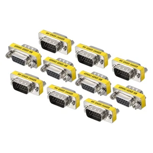 VGA Coupler VGA Gender Changer Connector Male to Female VGA Adapter, 10pcs - Afbeelding 1 van 4