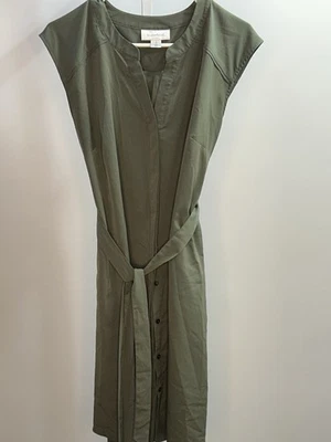 Motherhood Maternity Belted Green Shirtdress, Size Medium.3G - Image 1 of 4
