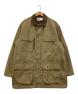 CarHartt Lined Blanket Duck Coverall Size: L Beige Men PB1321 - Picture 1 of 6